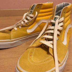 Yellow Sk8-Hi Vans Old Skool Unisex